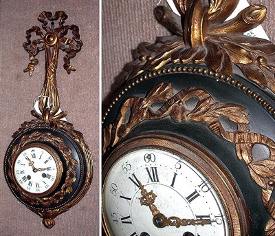 Lot 590 - Louis XVI Style Bronze Cartel Clock Height 22...