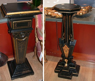 Lot 430 - Two Similar Renaissance Revival Ebonized...