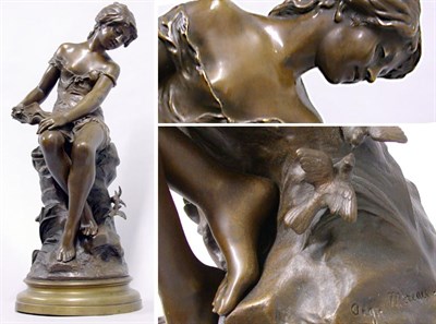 Lot 682 - Bronze Figure of a Seated Lady After a model...