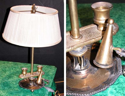 Lot 255 - Louis XVI Style Gilt-Metal Bouillotte Lamp