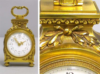 Lot 200 - Louis XVI Style Gilt-Metal Mantel Clock L....