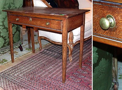 Lot 199 - George III Oak Work Table