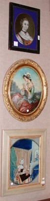 Lot 347 - Group of Three Chinese Export Eglomise...