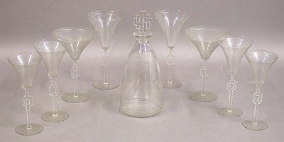 Lot 539 - Lalique Glass Partial Stemware Service In the...