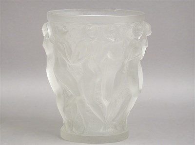 Lot 540 - Lalique Frosted Glass Bacchantes Vase Height 9...