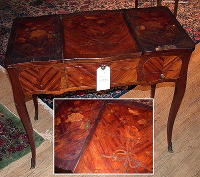 Lot 271 - Louis XV Style Marquetry Inlaid Mahogany...