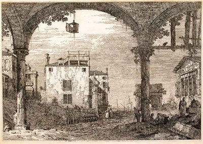 Lot 224 - Antonio Canal, Il Canaletto THE PORTICO WITH...