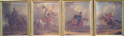 Lot 108 - Circle of Horace Vernet EXOTIC HORSEMEN: FOUR...