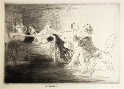 Lot 208 - Edmund Blampied A MARKET ARGUMENT; EN PENSION;...