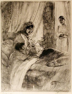 Lot 204 - Albert Besnard LE DEJEUNER (DELTEIL 50)...