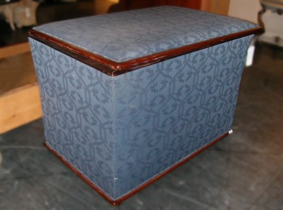 Lot 127 - Upholstered and Mahogany Electronic Television...