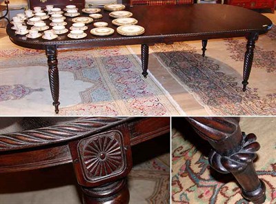 Lot 254 - Anglo-Indian Style Rosewood Dining Table...