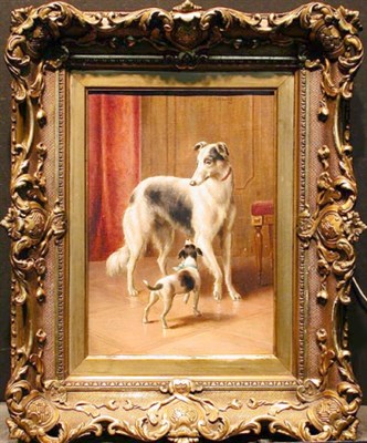 Lot 145 - Julius Hartung THE PROTECTOR, A BORZOI HOUND...