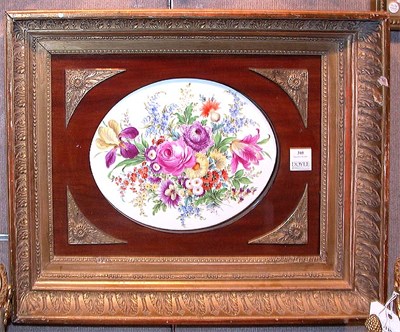 Lot 340 - Continental Porcelain Plaque Depicting a...