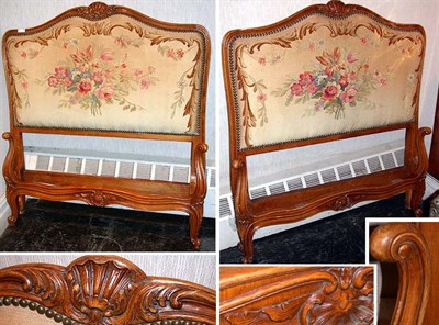 Lot 586 - Pair of Louis XV Style Tapestry Upholstered...