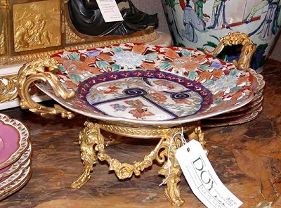 Lot 272 - Imari Reticulated Porcelain Dish Fitted with...