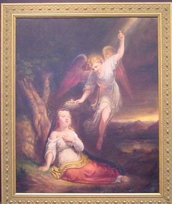 Lot 44 - After Daniel Huntington MERCY'S DREAM Oil on...