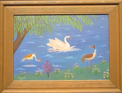Lot 40 - Lawrence A. Lebduska American, 1894-1966 SWAN...