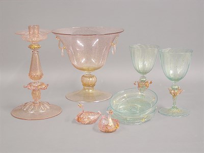 Lot 434 - Venetian Glass Assembled Tableware Service...