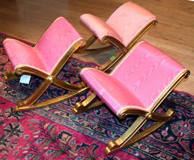 Lot 186 - Set of Three Louis XV Style Upholstered...