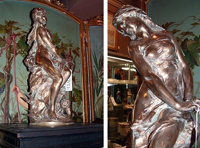 Lot 317 - Bronze Sculpture Depicting Nymph and Putti...