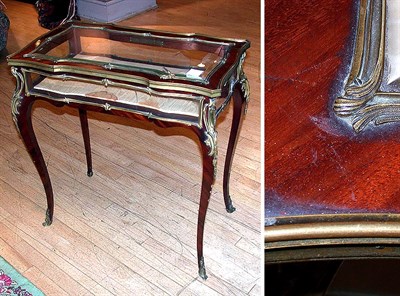Lot 250 - Louis XV Style Bronze Mounted Vitrine Table...
