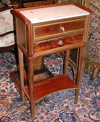 Lot 259 - Pair of Directoire Style Mahogany Side Tables...