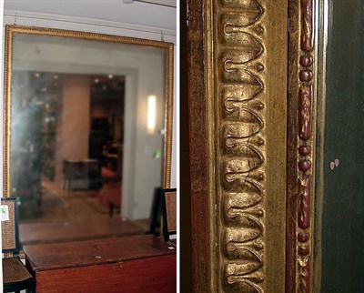 Lot 231 - Louis XVI Style Gilt Decorated Mirror