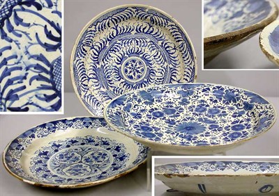 Lot 361 - Group of Three Dutch Delft Blue and White...