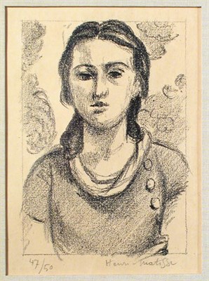 Lot 320 - Henri Matisse TETE DE JEUNE FILLE (DUTHUIT...
