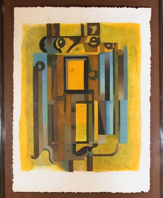 Lot 325 - Carlos Merida LA CASA DORADA Color mixograph,...