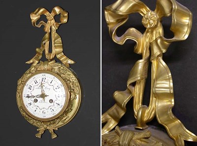 Lot 140 - Louis XV Style Gilt-Metal Cartel Clock The...