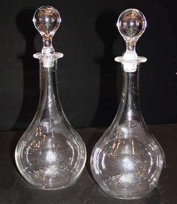 Lot 195 - Pair of Baccarat Glass Decanters