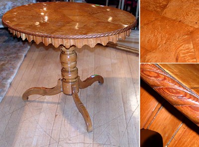 Lot 386 - Swedish Biedermeier Maple Table