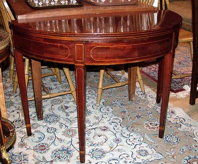 Lot 168 - Georgian Mahogany Fold-Over Card Table