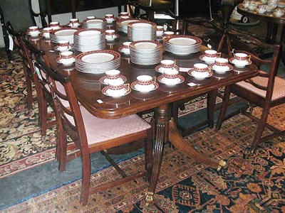 Lot 141 - Georgian Style Mahogany Double Pedestal Dining...