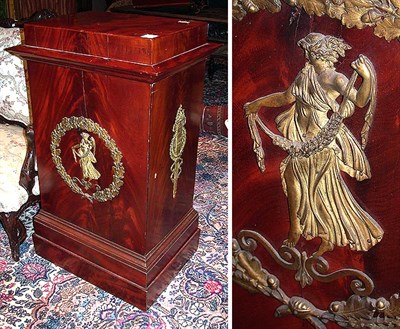 Lot 200 - Empire Style Bronze Mounted Mahogany Pedestal...