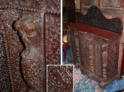 Lot 316 - Anglo Indian Rosewood Credenza