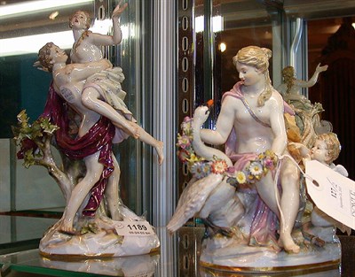 Lot 127 - Two Meissen Porcelain Figural Groups One...