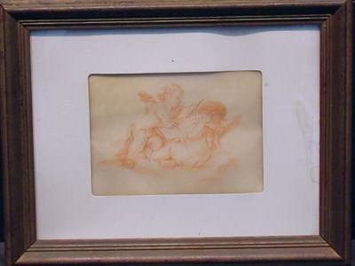 Lot 15 - Continental School 19th Century TWO PUTTI...