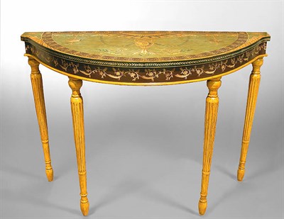 Lot 229 - Pair of Neoclassical Style Painted Consoles