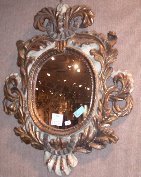 Lot 133 - Continental Baroque Parcel Gilt and Painted...