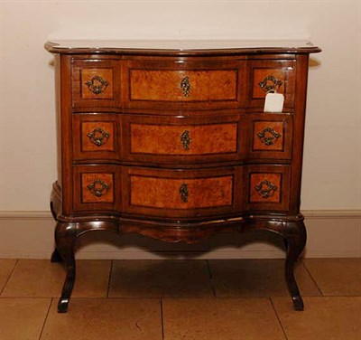 Lot 301 - Queen Anne Style Burl-Walnut and Mahogany...