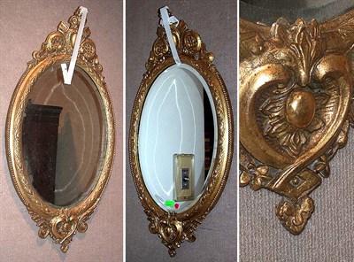 Lot 514 - Pair of Louis XV Style Gilt Decorated Mirrors