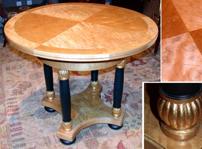 Lot 440 - Empire Style Painted and Parcel Gilt Maple...