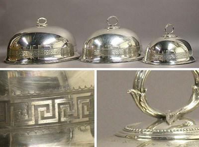 Lot 416 - Set of Three Sheffield Silver Plated Graduated...