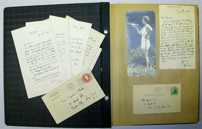 Lot 45 - HASSAM, CHILDE Album containing 22 autograph...