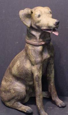 Lot 57 - Pair of Ceramic Figures of Dogs Height 24 inches.