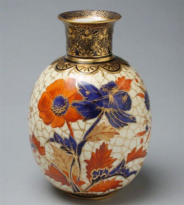 Lot 555 - Royal Crown Derby Porcelain Vase Of ovoid form,...
