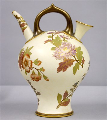 Lot 522 - Royal Worcester Porcelain Jug Decorated with...